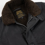 Iron Heart | IHM-37-BLK | Oiled Whipcord N1 Deck Jacket | Black