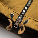 Crescent Down Works | Hooded Sweatshirt | Recycled Ripstop | Mustard / Wood