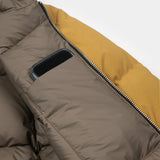 Crescent Down Works | Hooded Sweatshirt | Recycled Ripstop | Mustard / Wood