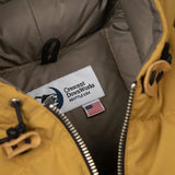 Crescent Down Works | Hooded Sweatshirt | Recycled Ripstop | Mustard / Wood