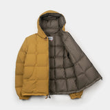 Crescent Down Works | Hooded Sweatshirt | Recycled Ripstop | Mustard / Wood