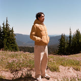 Crescent Down Works | Hooded Sweatshirt | Recycled Ripstop | Mustard / Wood