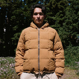 Crescent Down Works | Hooded Sweatshirt | Recycled Ripstop | Mustard / Wood