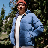 Crescent Down Works | Hooded Sweatshirt | Recycled Ripstop | Sky / Navy