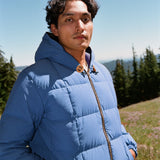 Crescent Down Works | Hooded Sweatshirt | Recycled Ripstop | Sky / Navy