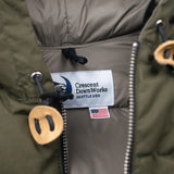 Crescent Down Works | Hodded Sweatshirt | Dry Wax Cotton | Douglas Green