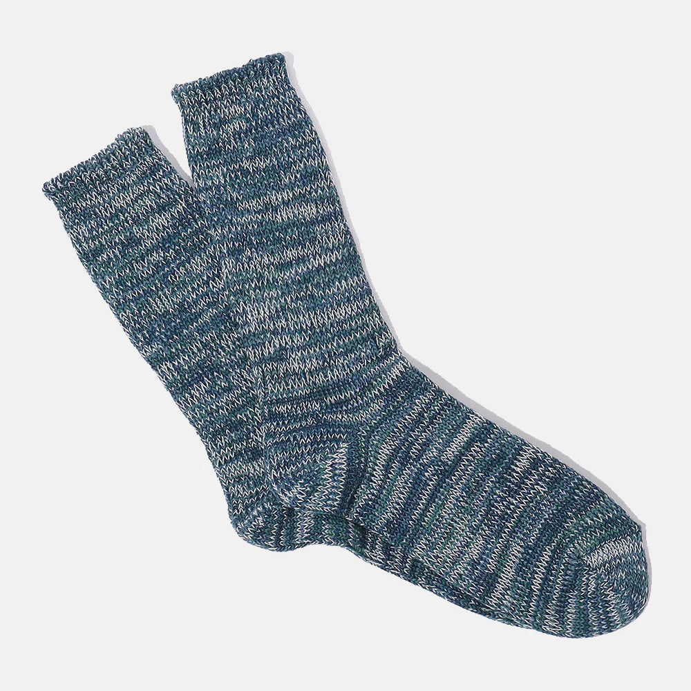 Anonymous Ism | 5 Colour Mix Crew Sock | Navy