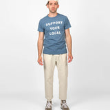 Dehen 1920 | Heavy Duty Tee | Support your Local | Faded Blue