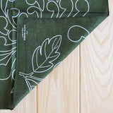 Kobahi Studio | Chrysanthemum Bandana | Olive green “Miru-iro” | BN53OG