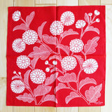 Kobahi Studio | Chrysanthemum Bandana | Red “Shinku” | BN53RD