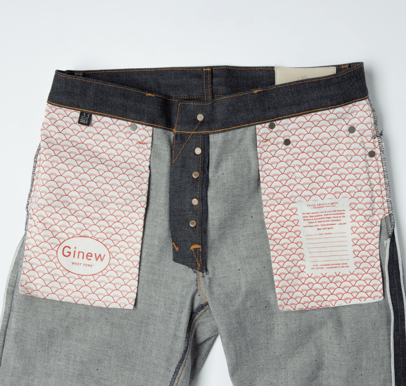 Ginew | West Fork "red" | Jeans | 13 OZ