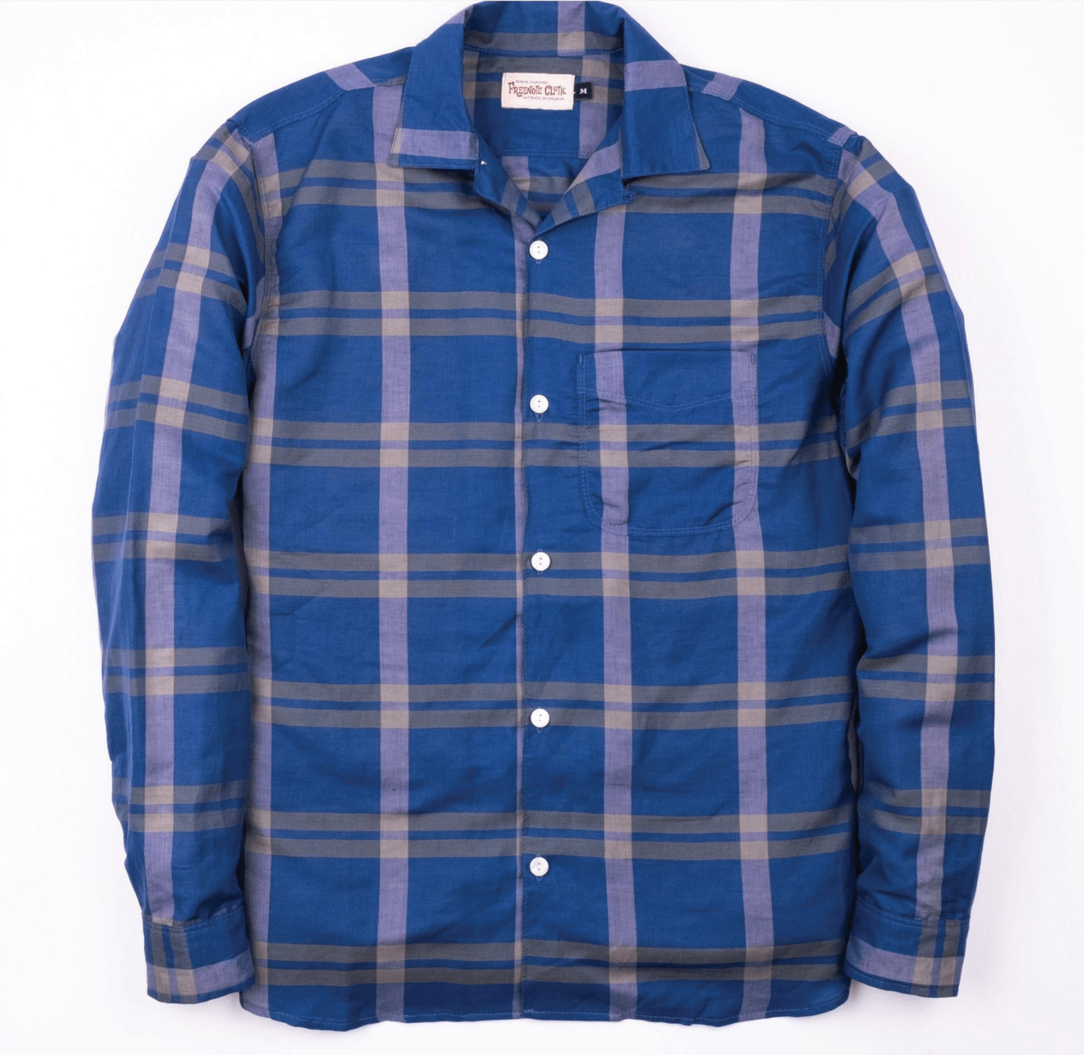 Freenote | Hawaiian LS | Anchorage blue plaid