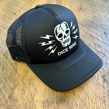 Dice Magazine | SKULL & BOLTS TRUCKER HAT | BLACK
