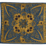 Indigofera |  Skull Bandana cotton voile | blue