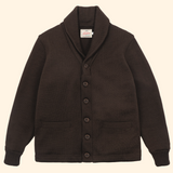 Dehen 1920 | Shawl Sweater Coat | Wool Knt | Brown