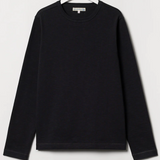 Merz b. Schwanen | Men's loopwheeled Longsleeve schwer | 380g/qm | relaxed Fit | 98 charcoal