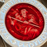 Red Rabbit Trading Co. | Steel Enamel St Christopher