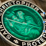 Red Rabbit Trading Co. | Steel Enamel St Christopher