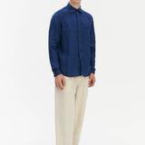 Delikatessen | Relaxed Style Shirt | Cobalt Blue | D782/IT43