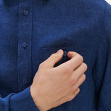 Delikatessen | Relaxed Style Shirt | Cobalt Blue | D782/IT43