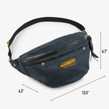 Iron Heart | IHE-53-NAV | 12oz Whipcord Waist Bag | Navy