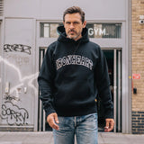 Iron Heart | IHSW-79-BLK | Printed 14oz Ultra Heavyweight Loopwheel Cotton Hoodie | Black