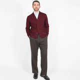 Dehen 1920 | Classic Cardigan | Burgundy