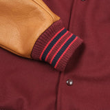Dehen 1920 | Varsity Jacket | Burgundy / Navy & Scarlet / Rust