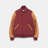 Dehen 1920 | Varsity Jacket | Burgundy / Navy & Scarlet / Rust