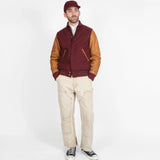 Dehen 1920 | Varsity Jacket | Burgundy / Navy & Scarlet / Rust