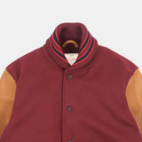 Dehen 1920 | Varsity Jacket | Burgundy / Navy & Scarlet / Rust