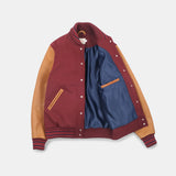 Dehen 1920 | Varsity Jacket | Burgundy / Navy & Scarlet / Rust