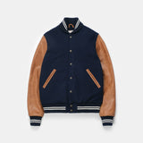 Dehen 1920 | Varsity Jacket | Dark Tan/ Antique Rust