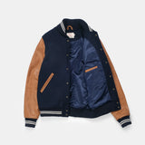 Dehen 1920 | Varsity Jacket | Dark Tan/ Antique Rust