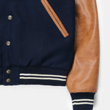 Dehen 1920 | Varsity Jacket | Dark Tan/ Antique Rust