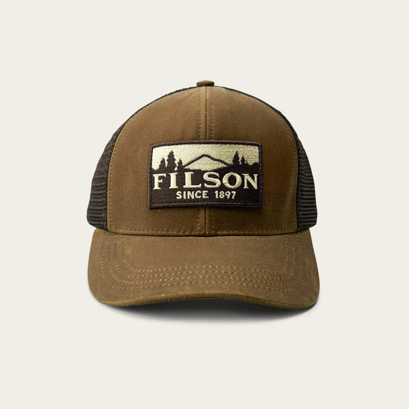 Filson | Logger Mesh Cap | Oil Finish | Tin Cloth | Dark Tan