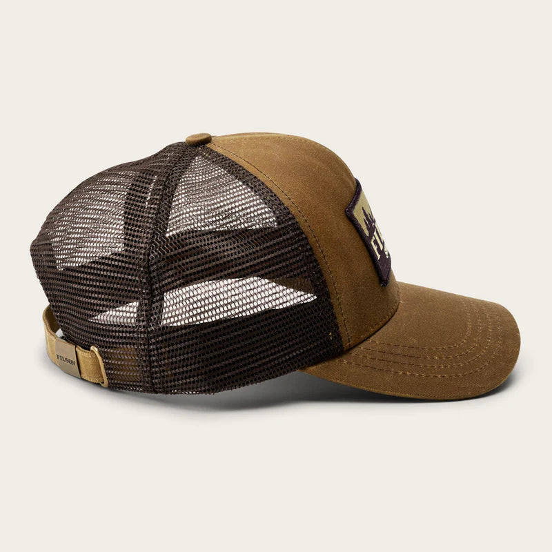 Filson | Logger Mesh Cap | Oil Finish | Tin Cloth | Dark Tan