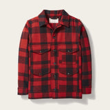 Filson | Mackinaw Wool Cruiser Jacket | 26oz Mackinaw Wool | Red/Black Plaid