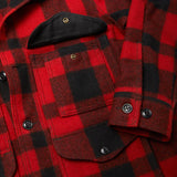 Filson | Mackinaw Wool Cruiser Jacket | 26oz Mackinaw Wool | Red/Black Plaid