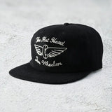 The Flat Head | FN-HC007 | HEADWEAR - 12oz DENIM TRACKER CAP |. Black