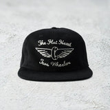 The Flat Head | FN-HC007 | HEADWEAR - 12oz DENIM TRACKER CAP |. Black