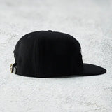 The Flat Head | FN-HC007 | HEADWEAR - 12oz DENIM TRACKER CAP |. Black