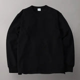 The Flathead | FN-HTKL-001 | HEAVY L/S T-SHIRT - LOOPWHEEL | Black