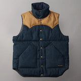 The Flathead | FN-OJ-DPV001 | PUFFER VEST - 12.5oz DENIM