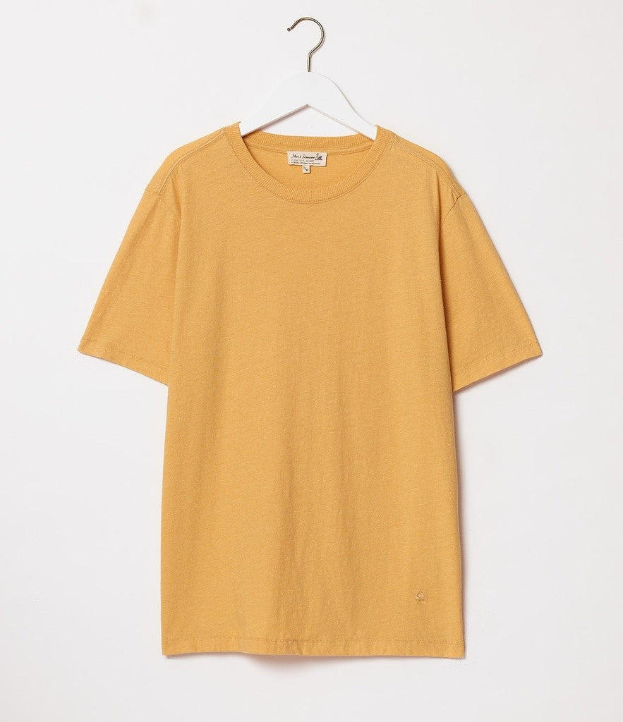 Merz b. Schwanen | HPT01 | Unisex T-Shirt | Cotton-Hemp | 5,4OZ | relaxed fit | 205 honey