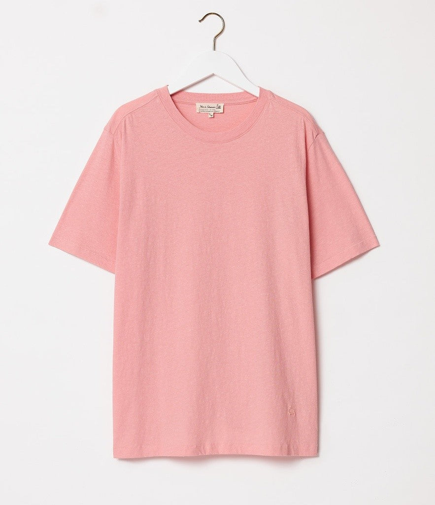 Merz b. Schwanen | HPT01 | Unisex T-Shirt | Cotton-Hemp | 5,4OZ | relaxed fit | 331 Peach