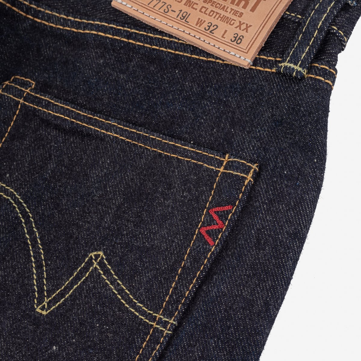 Iron Heart | IH-777S-19L | 19oz Left Hand Twill Selvedge Denim | Slim Tapered Cut Jeans | Indigo