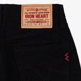 Iron Heart | IH-634S-142bb | 14oz Selvedge Denim Straight Cut Jeans | Black/Black