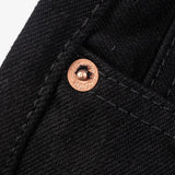 Iron Heart | IH-634S-142bb | 14oz Selvedge Denim Straight Cut Jeans | Black/Black