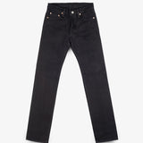 Iron Heat |  IH-666S-SBG | 21oz Selvedge Denim Slim Straight Cut Jeans | Superblack (Fades To Grey)